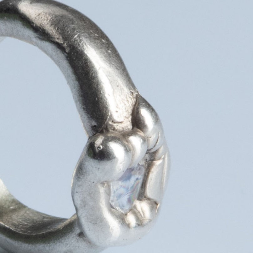 Sterling Silver Ring with Moonstone "New Moon"