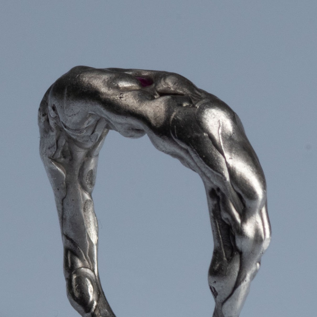 Sterling Silver Ring with Rubies "Potential"