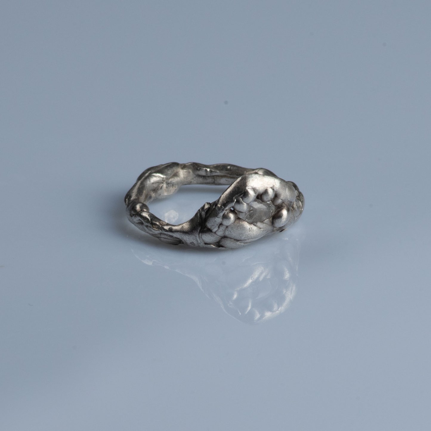 Sterling Silver Ring with Moonstone "Reflection"