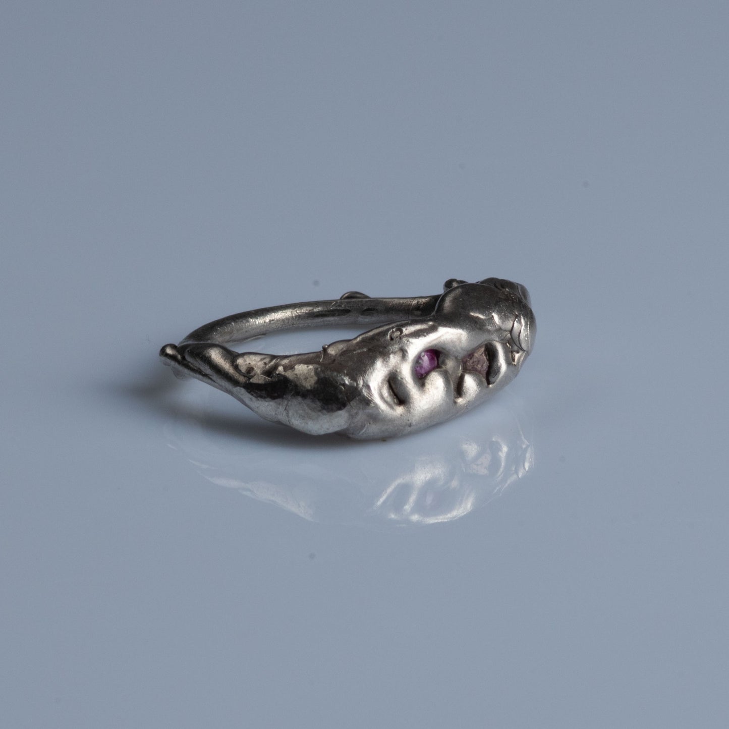 Sterling Silver Ring with Rubies "Potential"