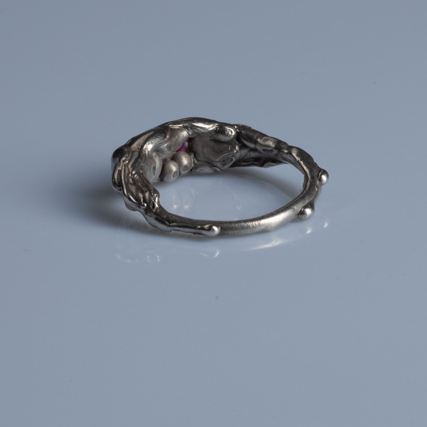 Sterling Silver Ring with Rubies "Potential"