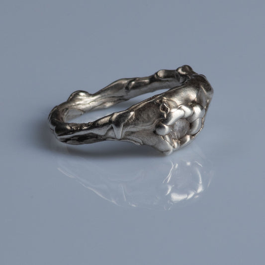 Sterling Silver Ring with Moonstone "Shine"