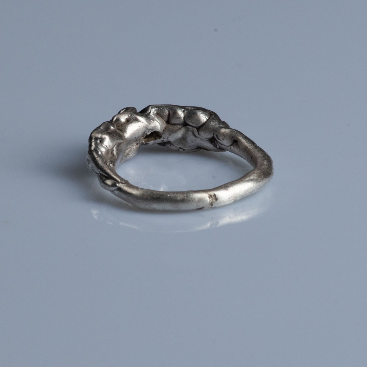 Sterling Silver Ring with Cabochon Cut Peridot "Sunrise"