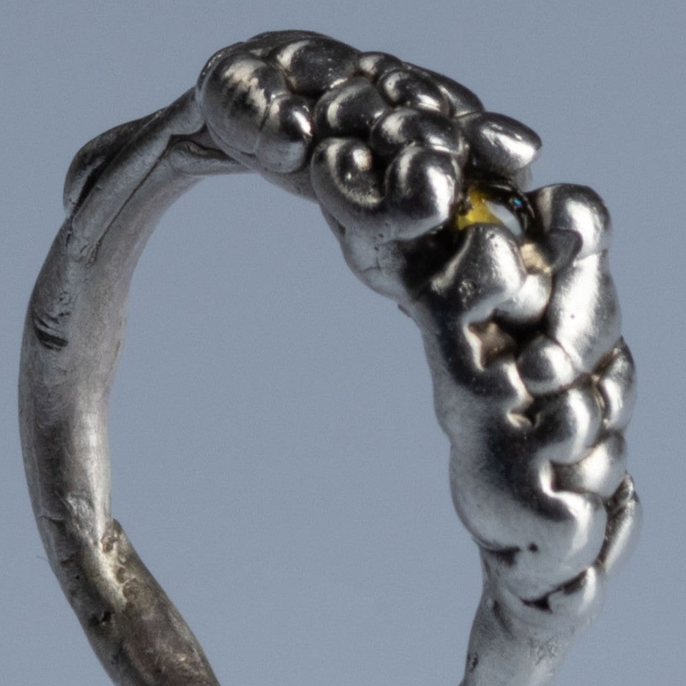 Sterling Silver Ring with Cabochon Cut Peridot "Sunrise"